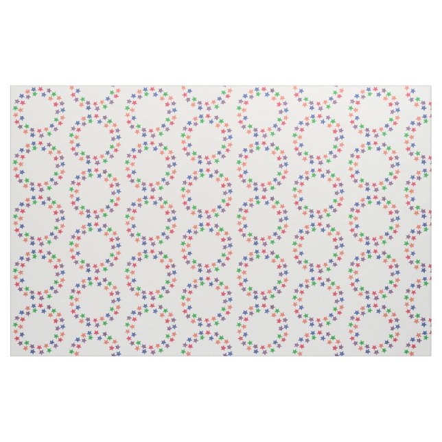 Farbenfrohe Sternkreise Rundmuster Stoff (Fat Quarter (45,7 x 55,9 cm))