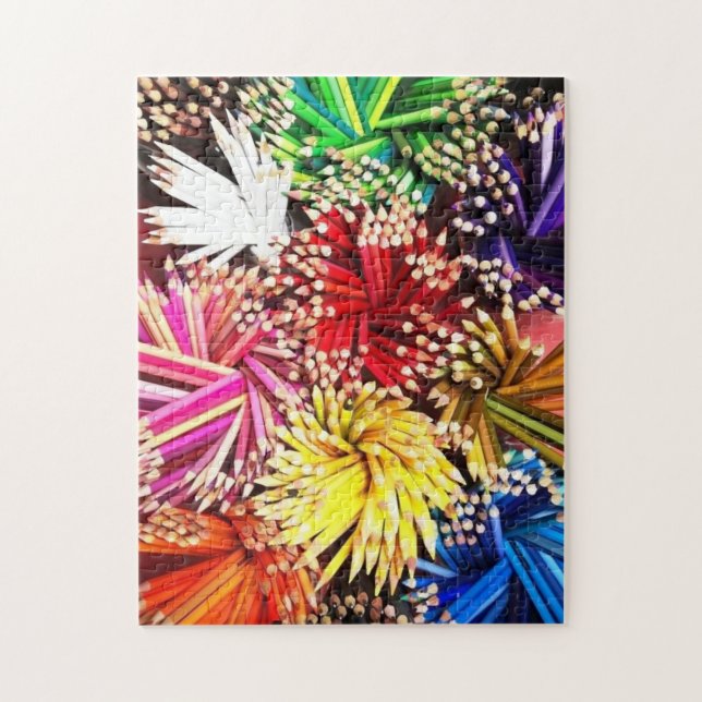 Farbenfrohe Stifte Lila (Vertikal)