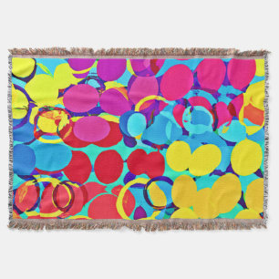 Farbenfrohe Stilelemente und Chic Spectrum Pattern Decke