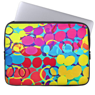 Farbenfrohe Stilelemente und Chic Spectrum Pattern Laptopschutzhülle