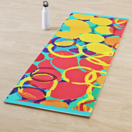 Farbenfrohe Stilelemente und Chic Spectrum Pattern Yogamatte