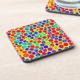 Farbenfrohe Stilelemente und elegantes Muster Getränkeuntersetzer