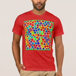Farbenfrohe Stilelemente und elegantes Muster T-Shirt