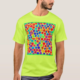 Farbenfrohe Stilelemente und elegantes Muster T-Shirt