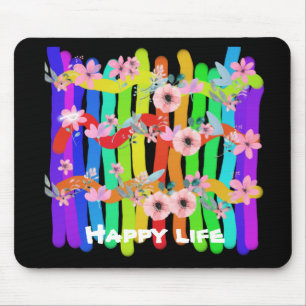 farbenfrohe Stöcke der Blume Mousepad