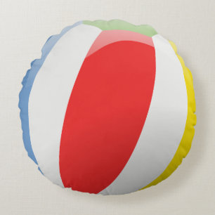 Farbenfrohe Strandball Kissen