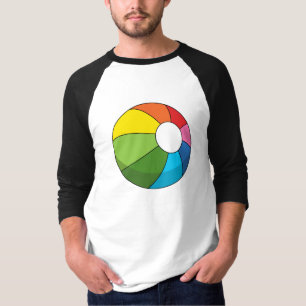 Farbenfrohe Strandball T-Shirt