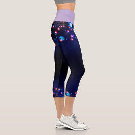 Farbenfrohe Strandleuchten Capri Leggings