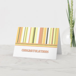Farbenfrohe Streifen Anniversary Card des Mitarbei Karte