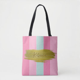 Farbenfrohe Streifen - Beutel Tasche