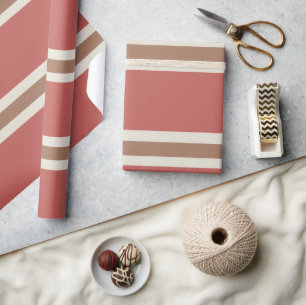 Farbenfrohe Streifen Geschenkpapier