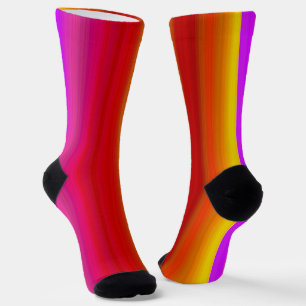 Farbenfrohe Streifen Nahtloses Muster Socken