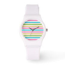 Farbenfrohe Stripe Beach eWatch