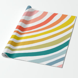 Farbenfrohe Stripes-Waves-Geschenk Geschenkpapier