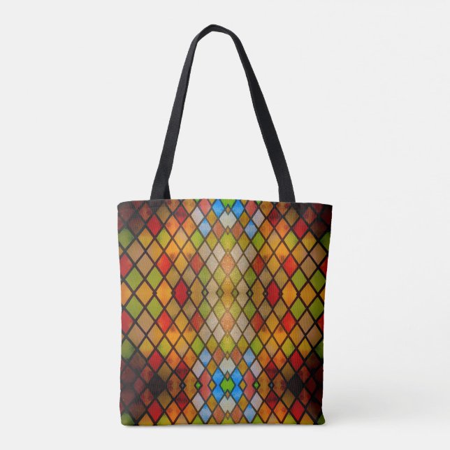 Farbenfrohe Studie über die Glasbläserbibel Tasche (Rückseite)