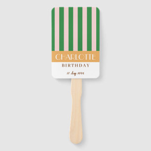 Farbenfrohe, stylische, helle Minimalistische Stre Fächer
