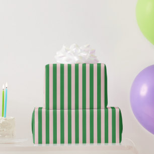 Farbenfrohe, stylische Minimalistische Streifen Geschenkpapier