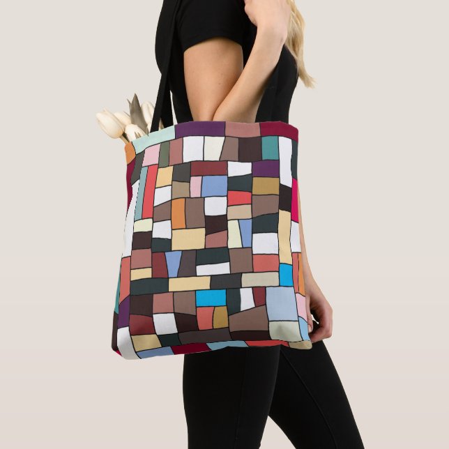 Farbenfrohe Südkoreanische Tote-Tasche Tasche (Von Nahem)