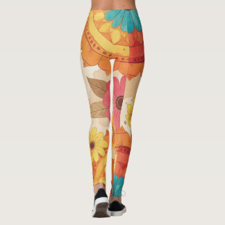 Farbenfrohe Südwest-inspirierte Blumenleggings Leggings