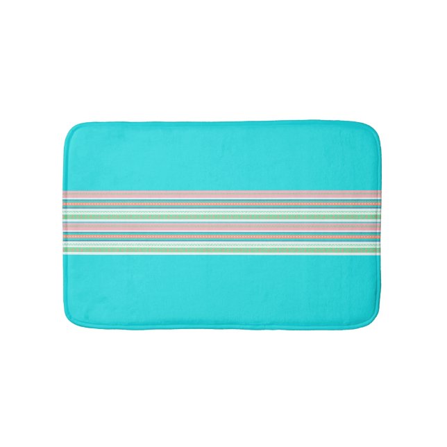Farbenfrohe südwestliche Muster Bath Mat Badematte (Vorderseite)
