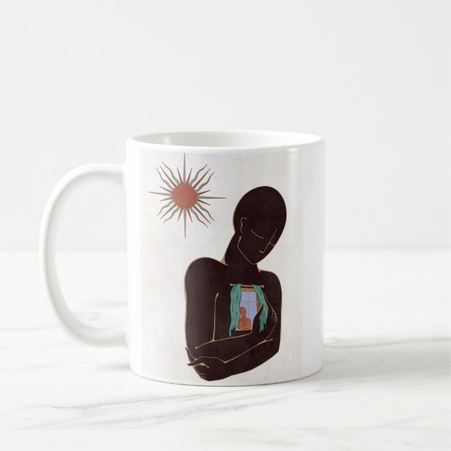 farbenfrohe Sun-Tasse Kaffeetasse (Links)