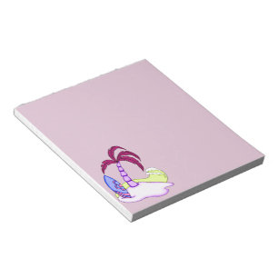 Farbenfrohe Surfboard Island 3 Notepad Notizblock