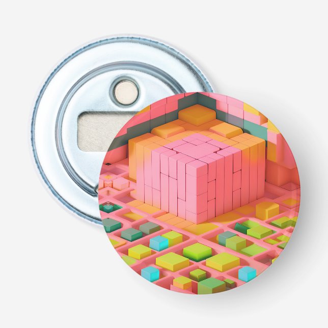 Farbenfrohe Süße Flaschenöffner (Vorderseite)