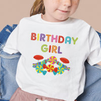 Farbenfrohe süße Fun Candy Birthday Girl