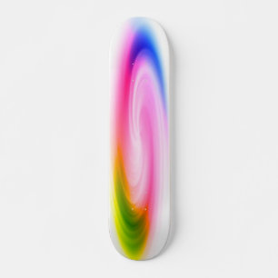Farbenfrohe Swirl-Skateboard Skateboard