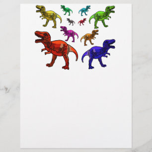 Farbenfrohe T-Rex