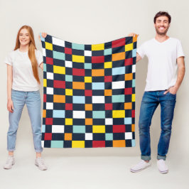 Farbenfrohe Tafel Fleecedecke