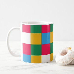 Farbenfrohe Tafel Kaffeetasse