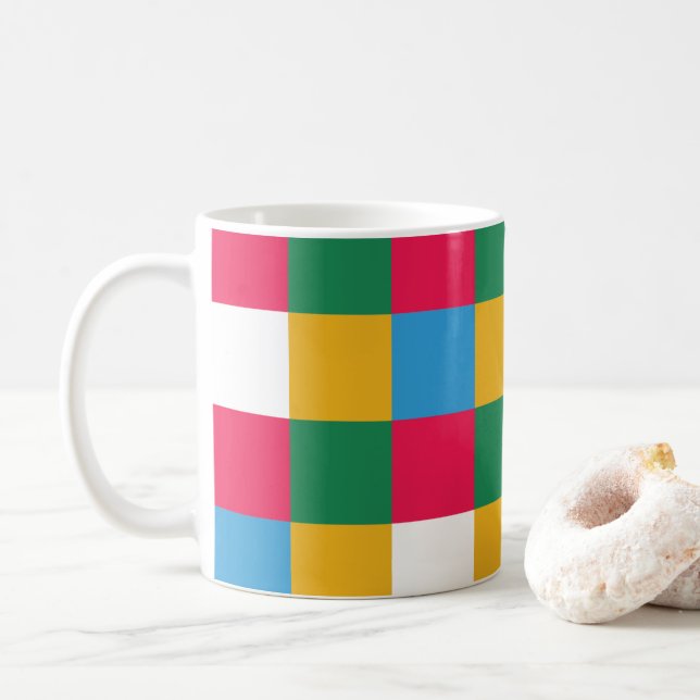 Farbenfrohe Tafel Kaffeetasse (Mit Donut)