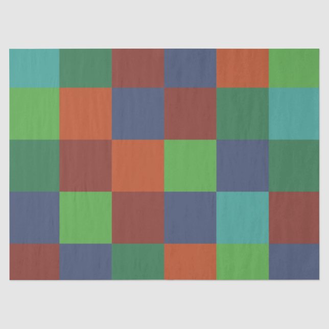 Farbenfrohe Tafel Seidenpapier (Vorderseite)
