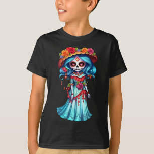 Farbenfrohe Tänze mexikanische Skelette - Niedlich T-Shirt