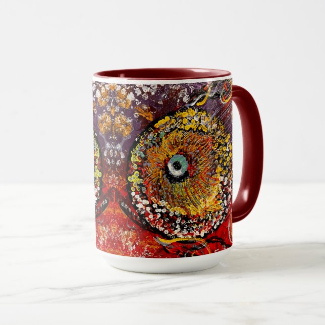 Farbenfrohe Tasse (VorderseiteRechts)