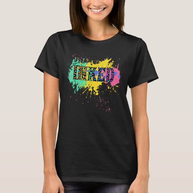 Farbenfrohe Tattoo T-Shirt (Vorderseite)