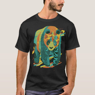 Farbenfrohe Tattooed Panda Textures von Tobe Fonse T-Shirt