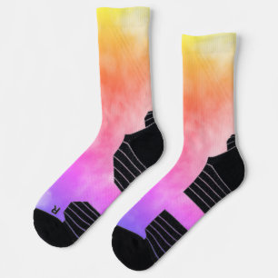 Farbenfrohe teilweise bewölkte Sky Abstrakte Fotog Socken