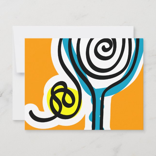 Farbenfrohe Tennis Spiralope (Vorderseite)