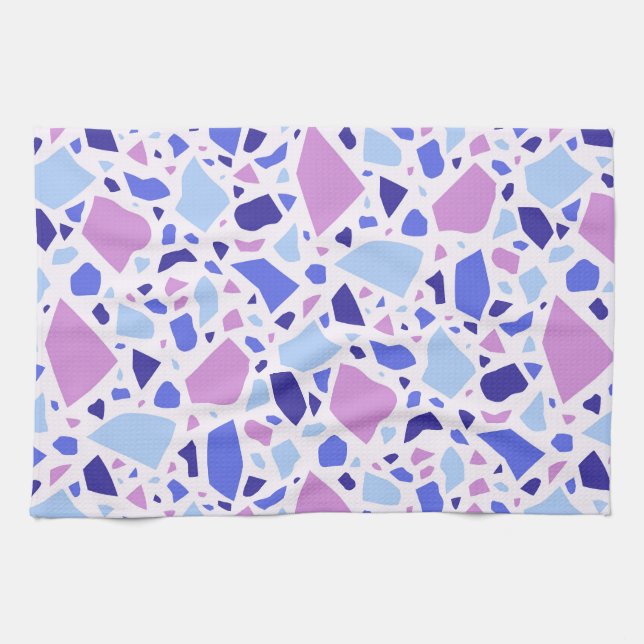 Farbenfrohe Terrazzo Muster Geschirrtuch (Horizontal)