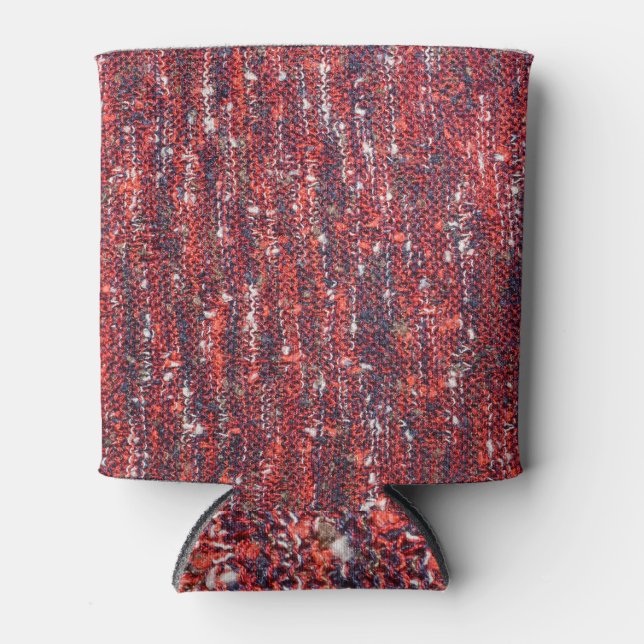 Farbenfrohe Textur: Gemütlicher Hintergrund Dosenkühler (Vorderseite)