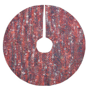 Farbenfrohe Textur: Gemütlicher Hintergrund Polyester Weihnachtsbaumdecke