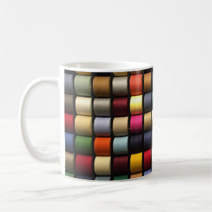 Farbenfrohe Threadpools Kaffeetasse