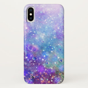 Farbenfrohe Tiefenwelten und weiße Sterne Case-Mate iPhone Hülle