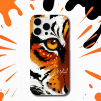 Farbenfrohe Tigerfront Nah Up Telefon / iPad Gehäu