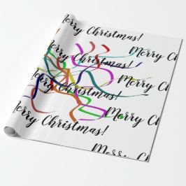 Farbenfrohe Tinsel Weihnachten Geschenkpapier