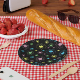 Farbenfrohe Tische Pappteller