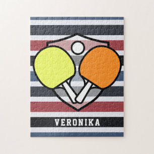 Farbenfrohe Tischtennis-Rackets & Kinder Name