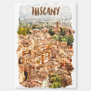 Farbenfrohe Toskana Italien Magnet